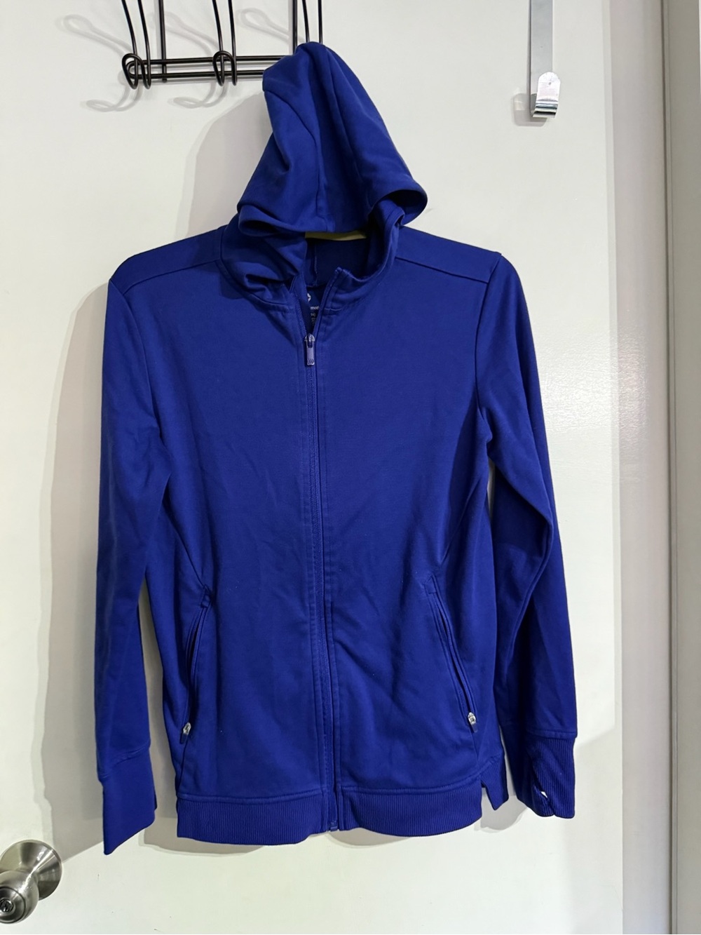 EUC Kids All In Motion Blue Zipper Up Sweatshirt With Pockets Size L (12/14)